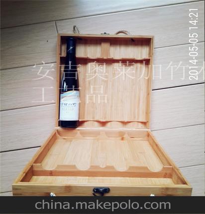 竹制酒包装盒 厂家直销 安吉竹工艺品 创意礼品盒 安吉竹盒奥莱加 酒类包装
